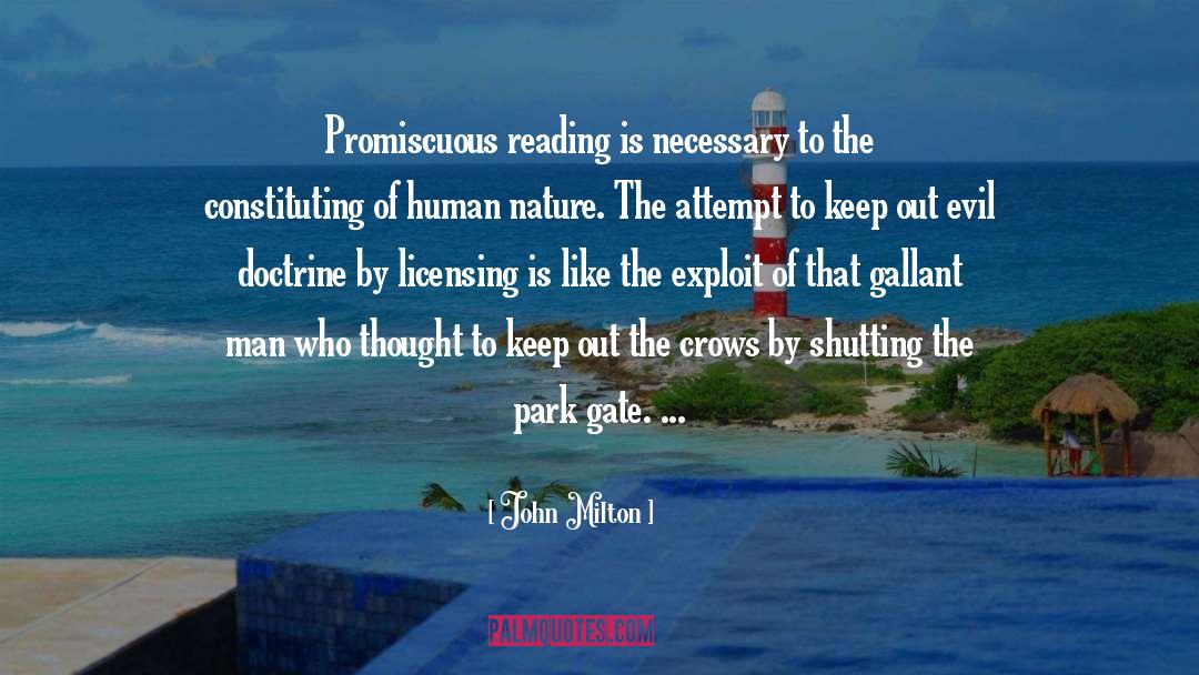Licensing quotes by John Milton