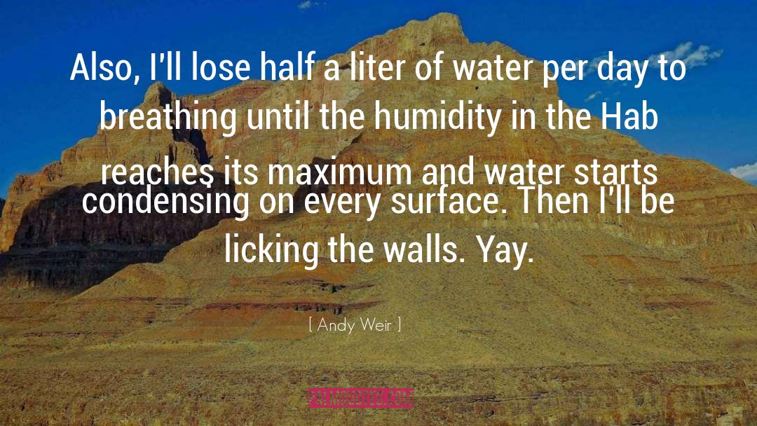 Licking quotes by Andy Weir