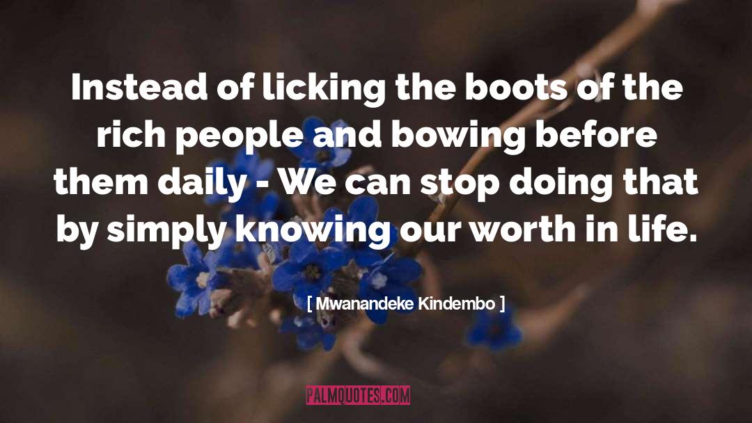 Licking quotes by Mwanandeke Kindembo