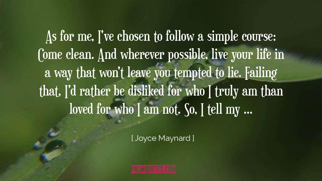 Lie To Me Gone quotes by Joyce Maynard