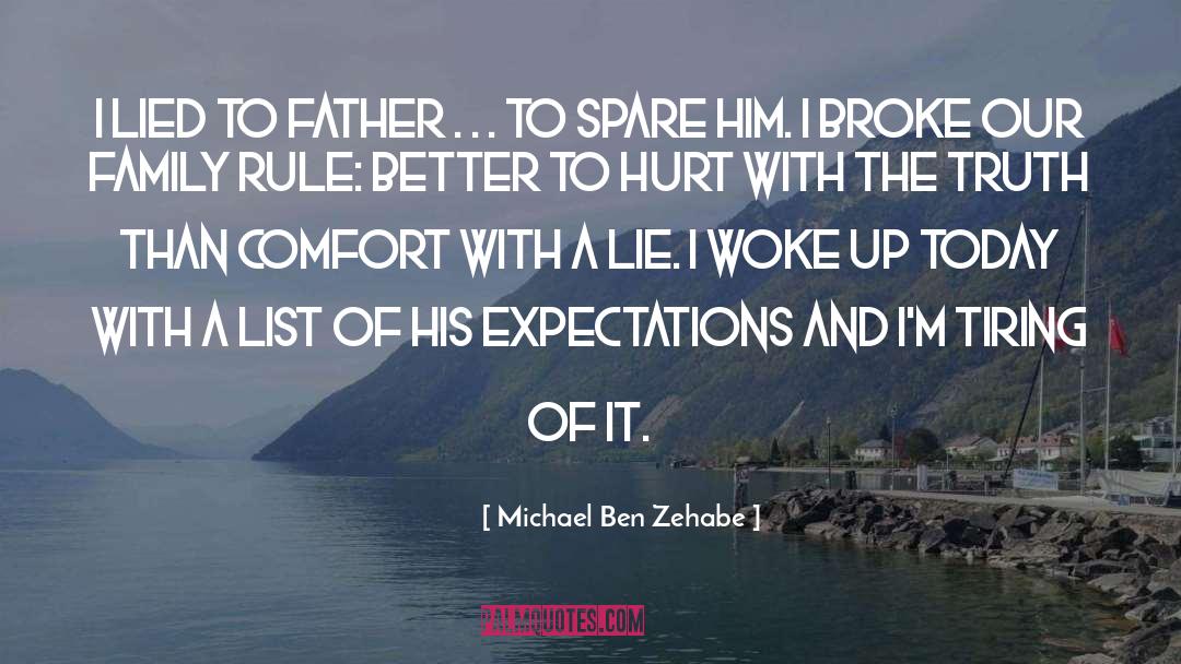Lied To quotes by Michael Ben Zehabe