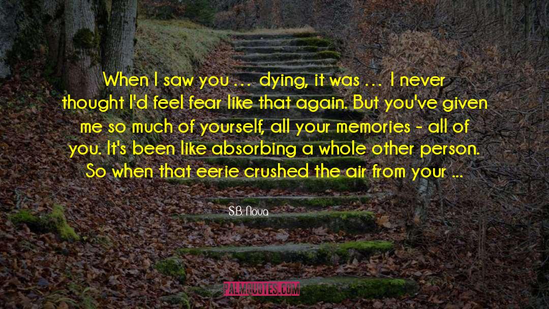 Lies From A Dying Person S Mind quotes by S.B. Nova