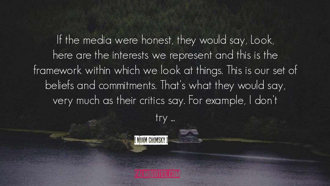 Lies In The Media quotes by Noam Chomsky