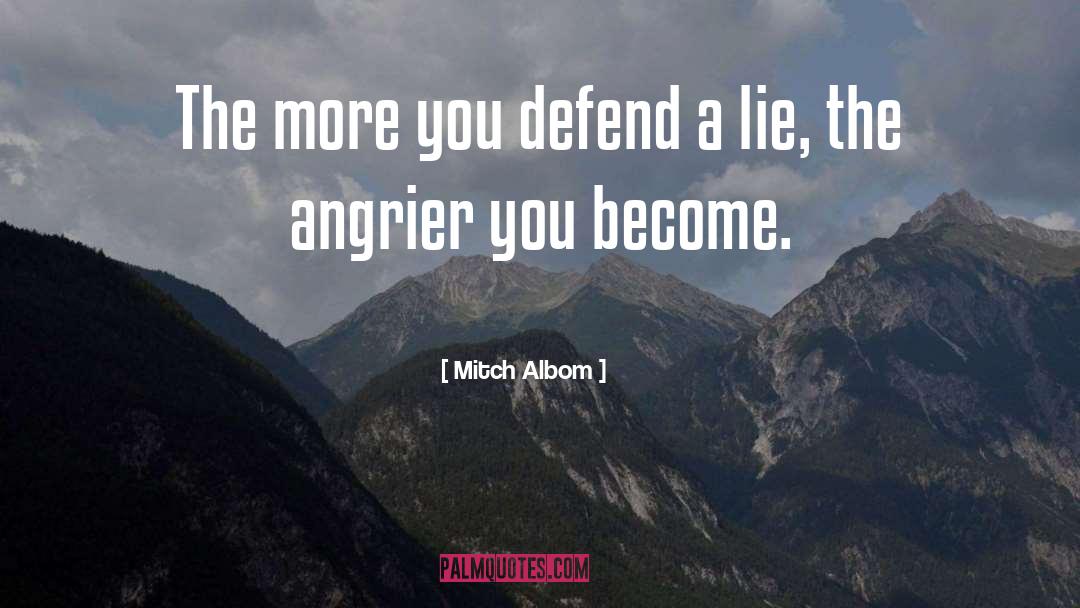 Lies Lying quotes by Mitch Albom