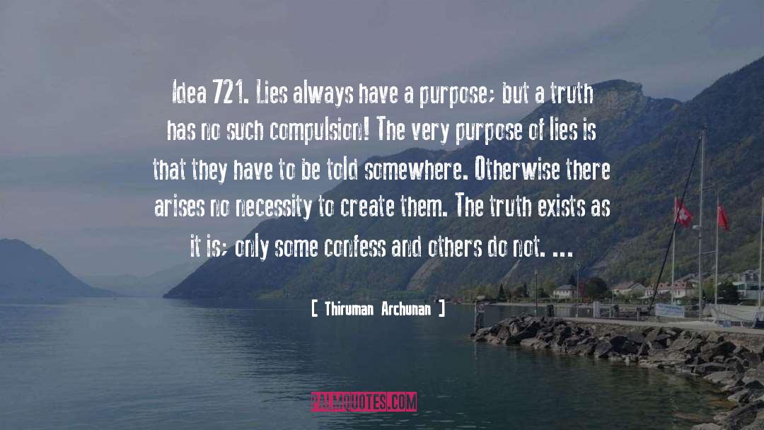 Lies Truth quotes by Thiruman Archunan