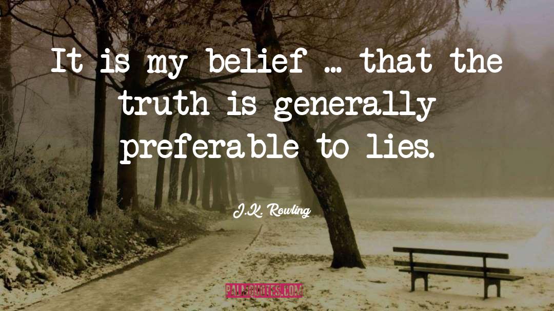 Lies Truth quotes by J.K. Rowling