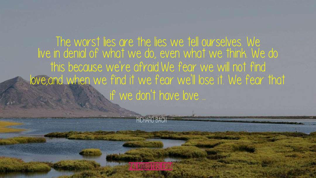 Lies We Tell Ourselves quotes by Richard Bach
