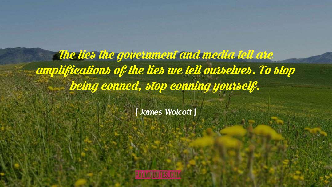 Lies We Tell Ourselves quotes by James Wolcott