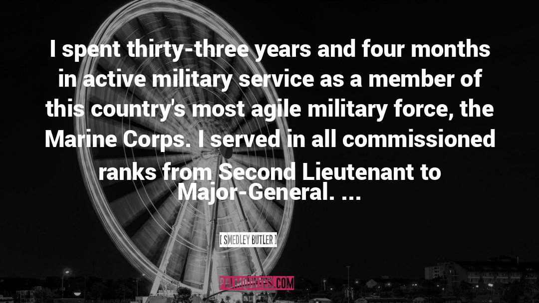 Lieutenant quotes by Smedley Butler