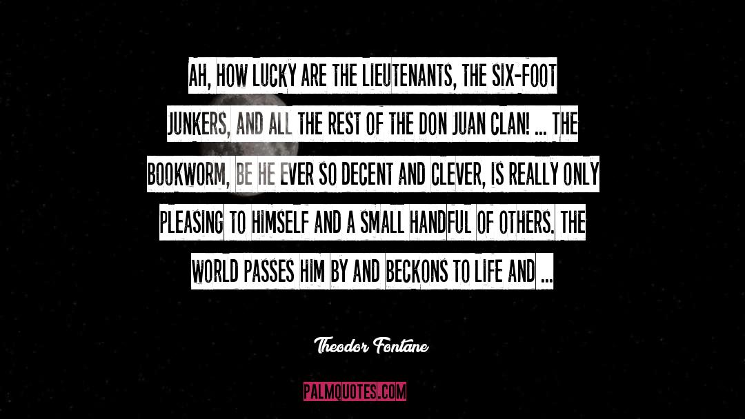 Lieutenants quotes by Theodor Fontane