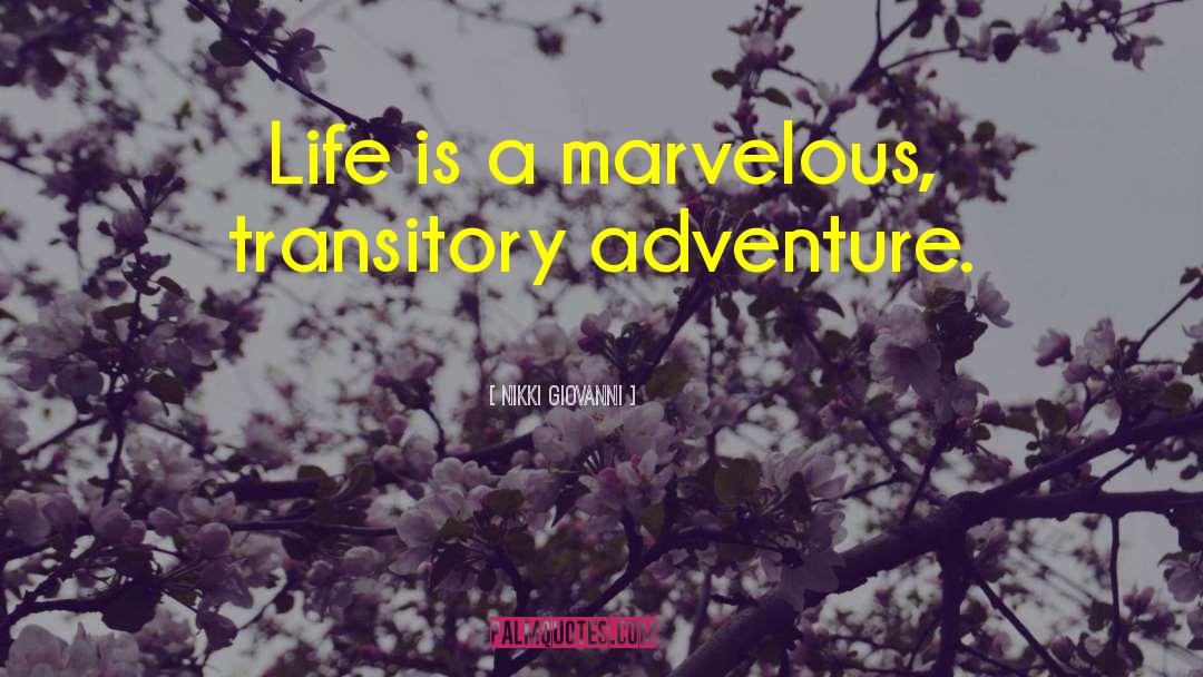 Life Adventure quotes by Nikki Giovanni