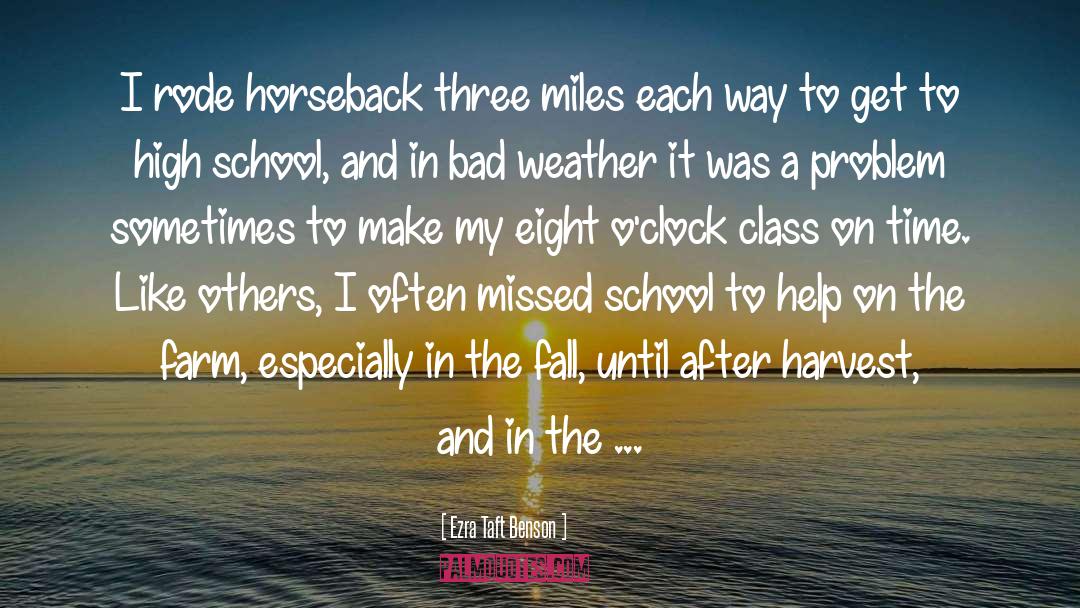 Life After High School quotes by Ezra Taft Benson