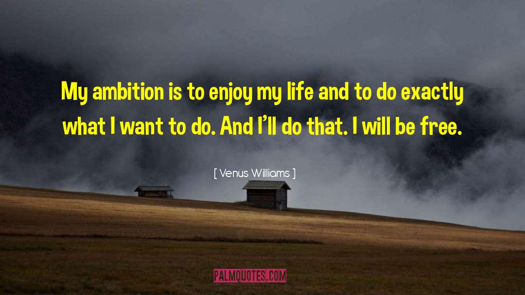 Life Ambition quotes by Venus Williams