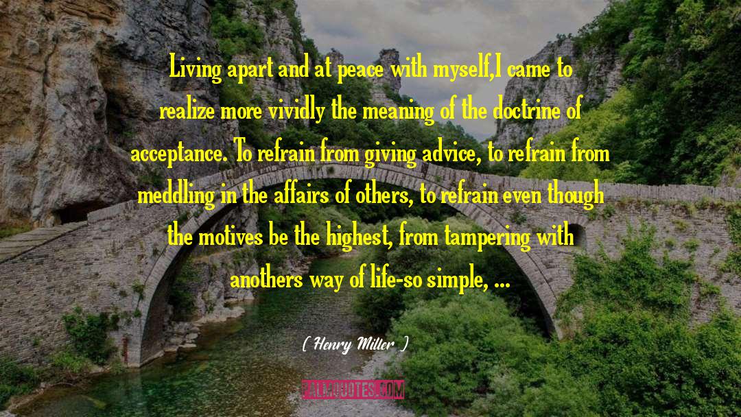 Life And Giving Back quotes by Henry Miller