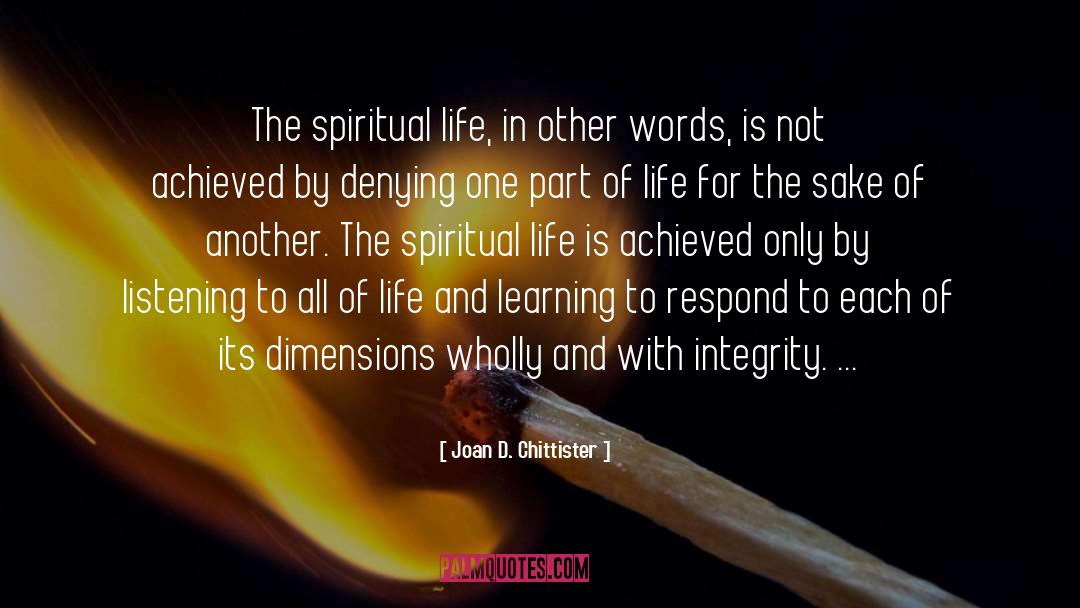 Life And Learning quotes by Joan D. Chittister