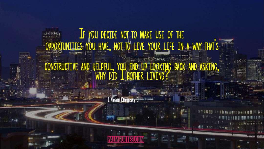 Life And Living Life And Love quotes by Noam Chomsky