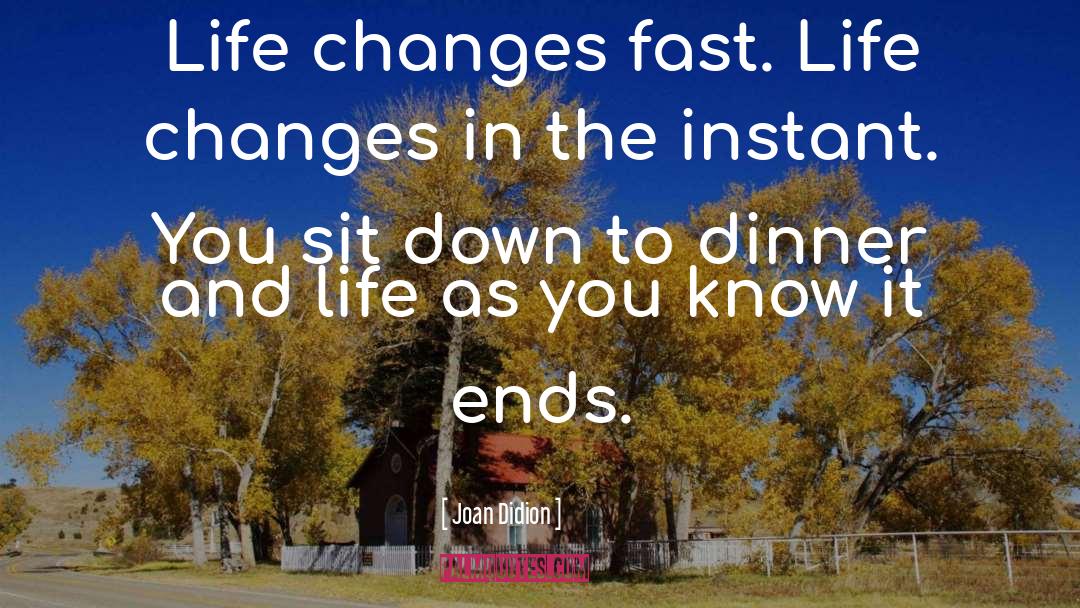 Life Changes quotes by Joan Didion