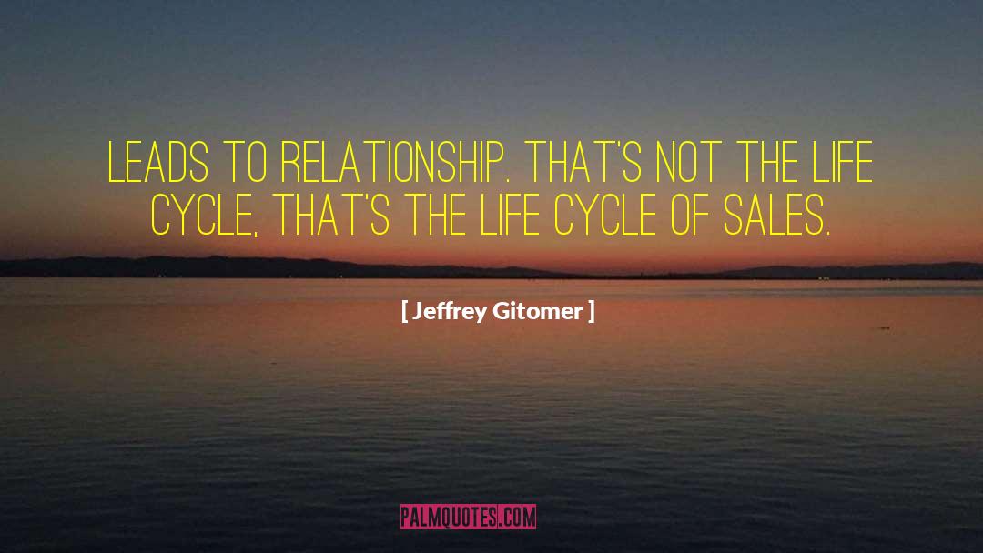 Life Cycle quotes by Jeffrey Gitomer