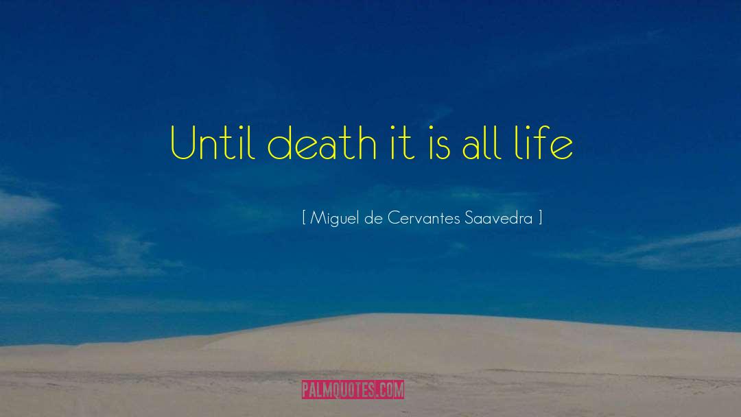 Life Death quotes by Miguel De Cervantes Saavedra