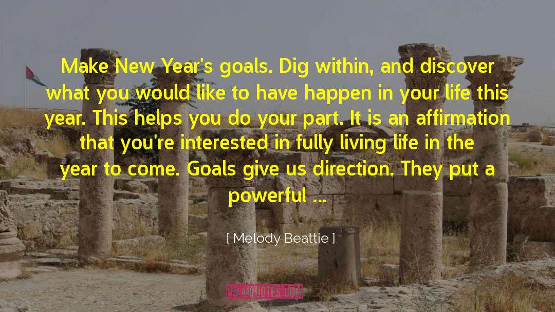 Life Direction quotes by Melody Beattie