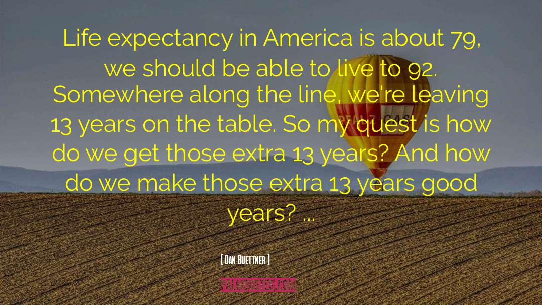 Life Expectancy quotes by Dan Buettner