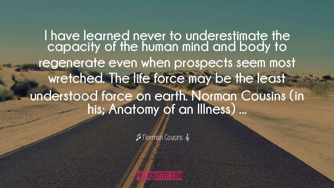 Life Force quotes by Norman Cousins