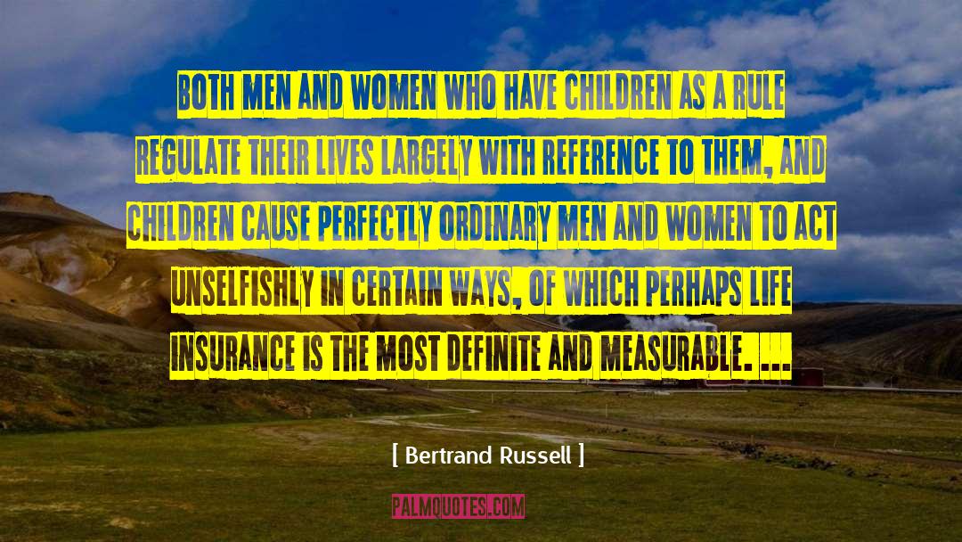 Life Insurance Policy quotes by Bertrand Russell