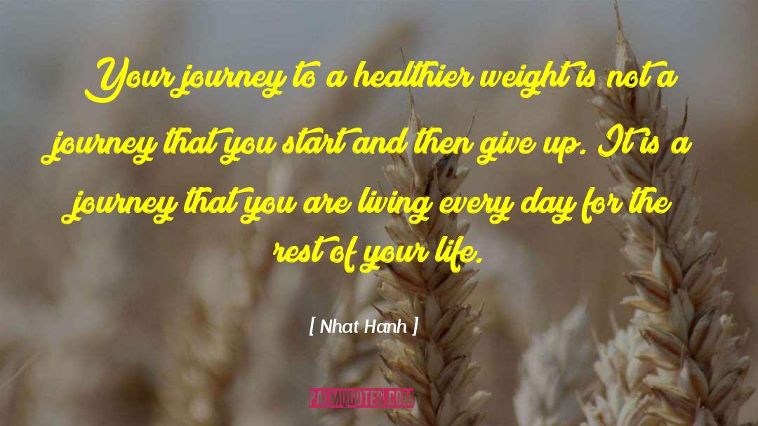 Life Is A Journey Not A Competition quotes by Nhat Hanh