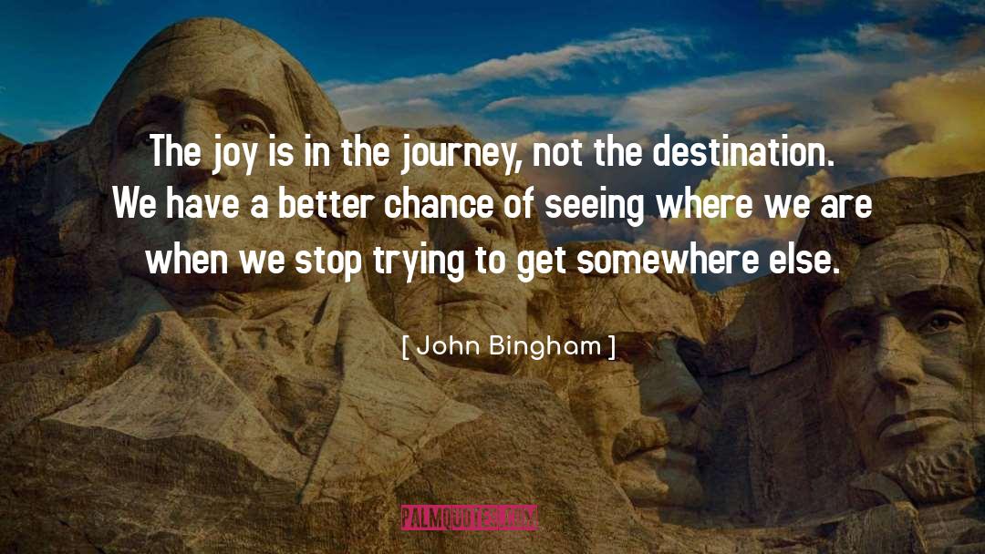 Life Is A Journey Of The Mind quotes by John Bingham