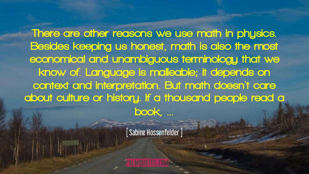 Life Is A Math Equation quotes by Sabine Hossenfelder