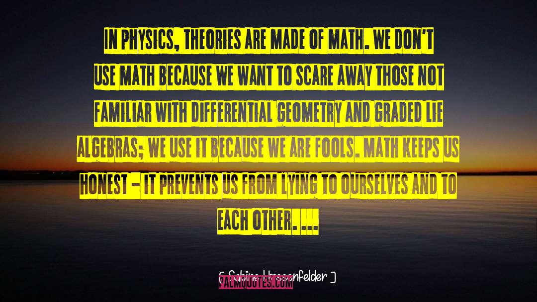 Life Is A Math Equation quotes by Sabine Hossenfelder