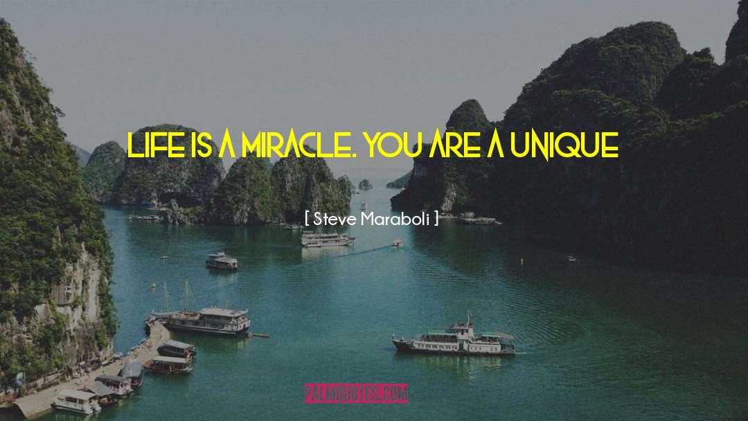 Life Is A Miracle quotes by Steve Maraboli