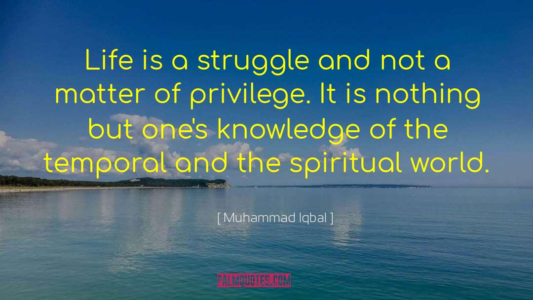 Life Is A Struggle quotes by Muhammad Iqbal