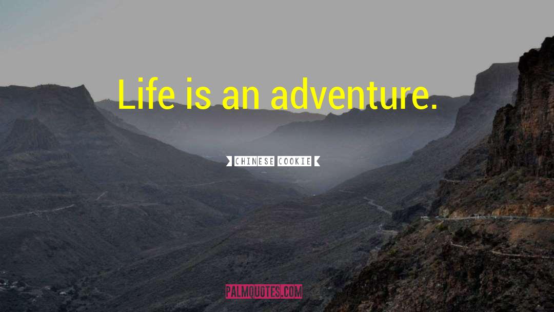 Life Is An Adventure quotes by Chinese Cookie