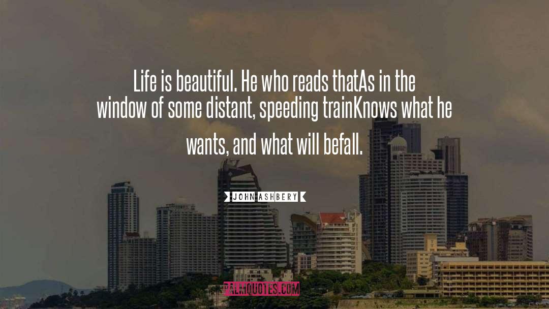 Life Is Beautiful quotes by John Ashbery