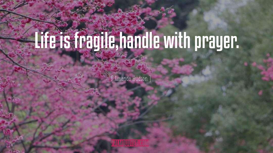 Life Is Fragile quotes by Amanda Hudson