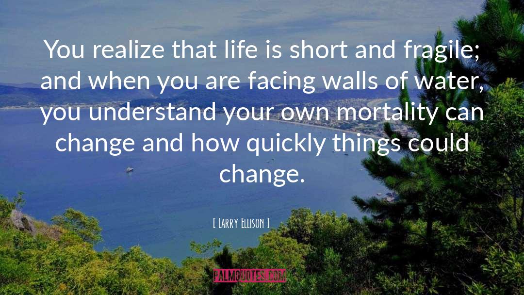 Life Is Fragile quotes by Larry Ellison