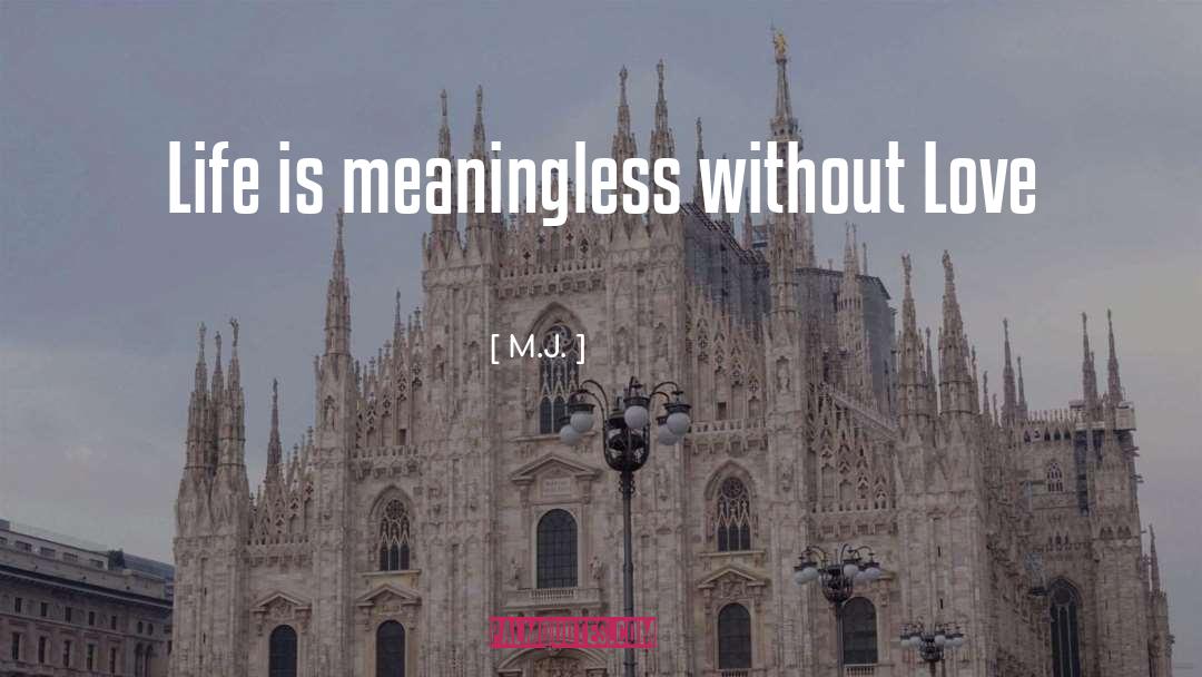 Life Is Meaningless quotes by M.J.