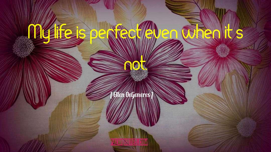 Life Is Perfect quotes by Ellen DeGeneres