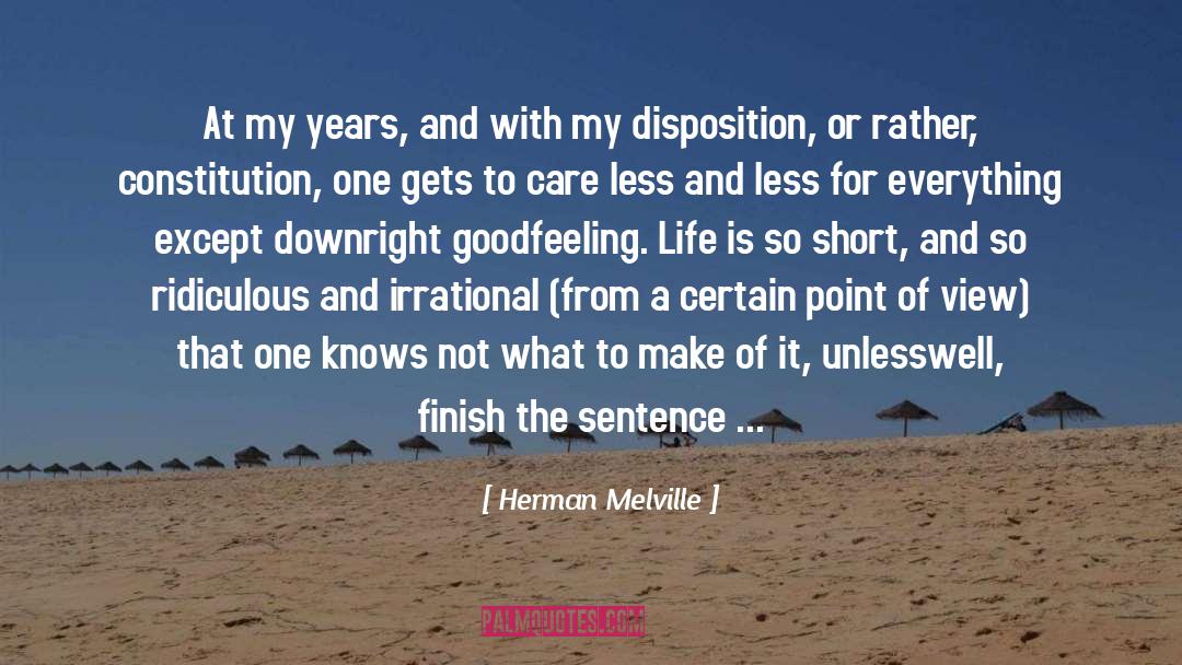 Life Is So Short quotes by Herman Melville