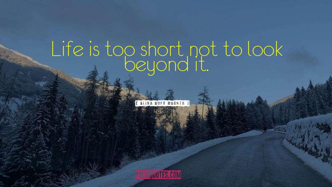 Life Is Too Short quotes by Alisa Hope Wagner