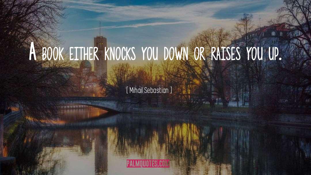 Life Knocks You Down quotes by Mihail Sebastian