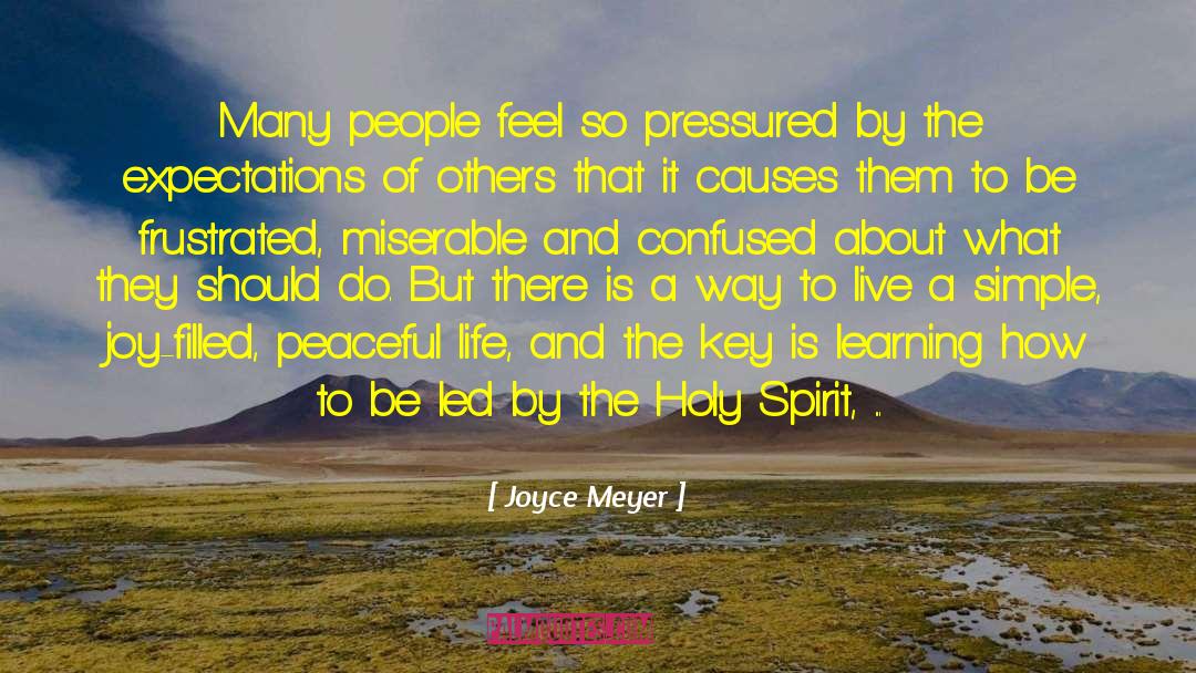 Life Learning quotes by Joyce Meyer