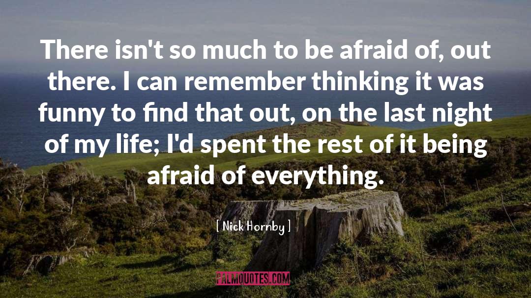Life Living quotes by Nick Hornby