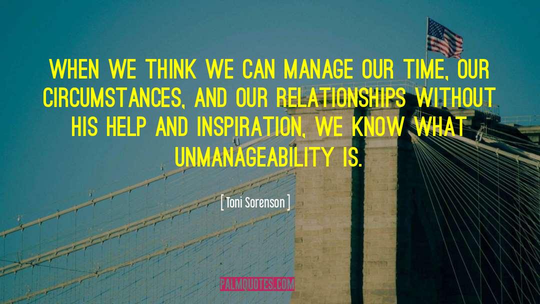 Life Management quotes by Toni Sorenson