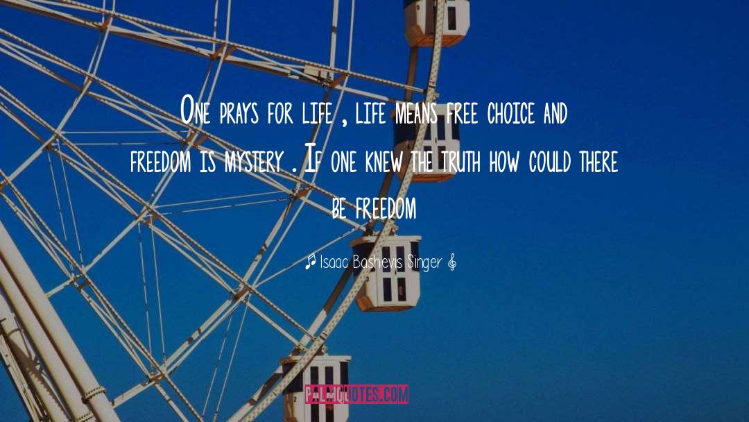Life Means quotes by Isaac Bashevis Singer