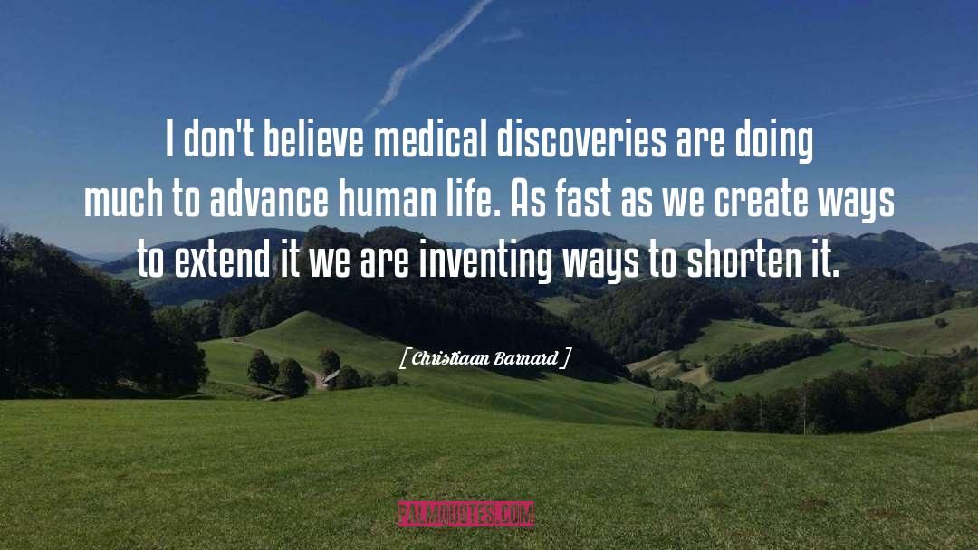 Life Medical quotes by Christiaan Barnard