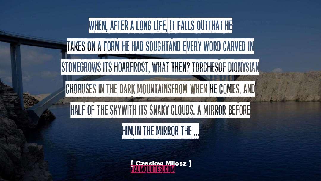 Life Mirror quotes by Czeslaw Milosz