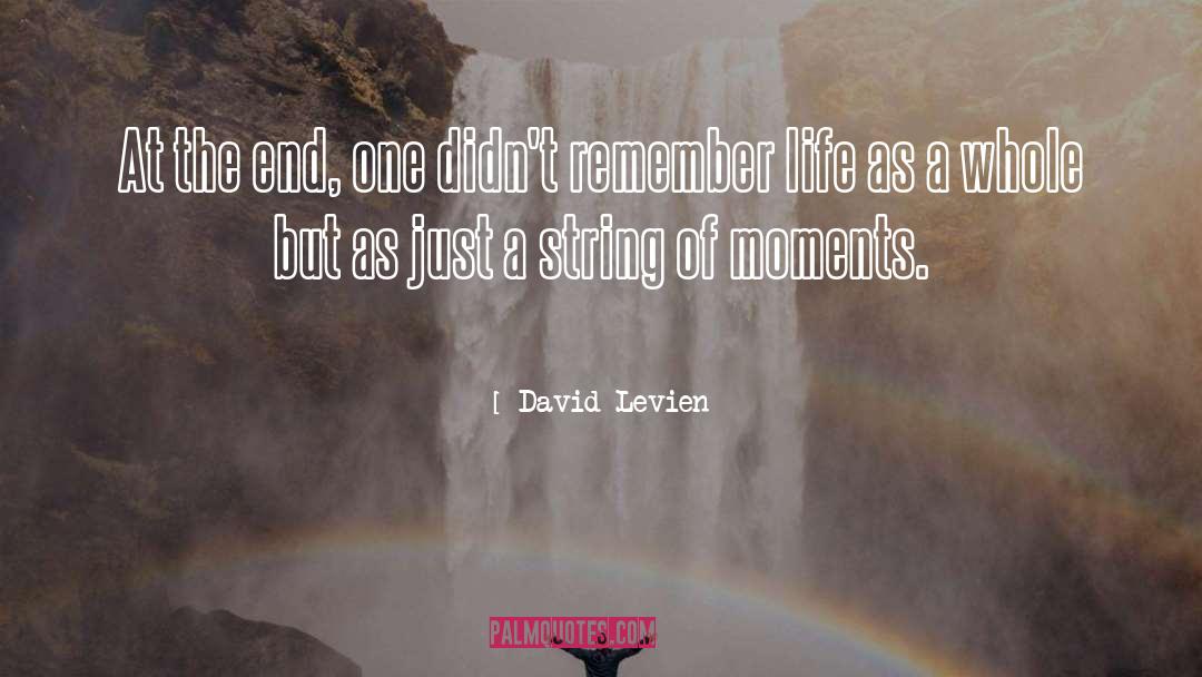 Life Moments quotes by David Levien