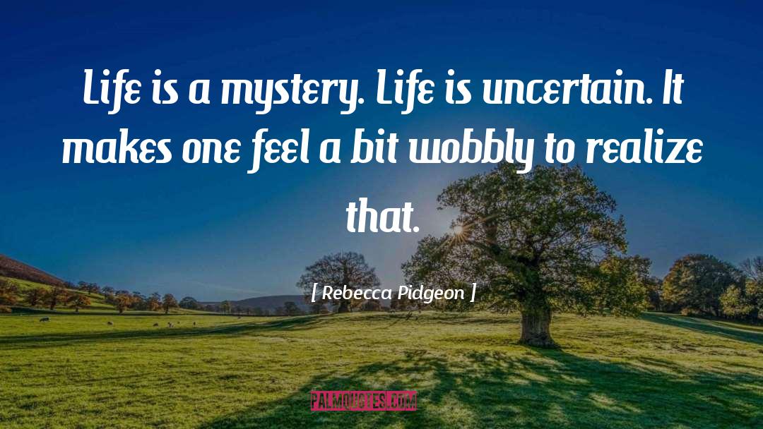 Life Mystery quotes by Rebecca Pidgeon